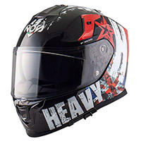 Casco NOS NS 10 Heavy negro rojo