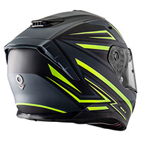 Casco Nos Ns 10 Fastback Giallo Fluo Opaco - img 2