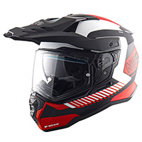 Casco Nos NS-9 Mirage rojo opaco