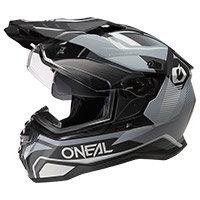 OニールD-SRSスクエアV.22ヘルメットブラックグレー