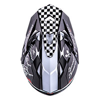 Casco O Neal Sierra 2206 Torment negro blanco - 3