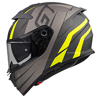 Casco Premier Devil GT Y BM gris amarillo - img 2