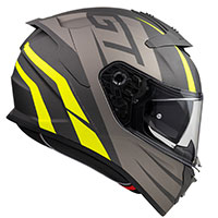 Casco Premier Devil GT Y BM gris amarillo - 3