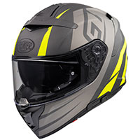 Casque Premier Devil Gt Y Bm Gris Jaune