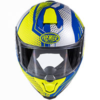 プレミア ハイパー BP 12 ヘルメット ブルー イエロー - 4