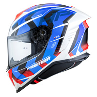 Casque Premier Hyper HP 12 bleu blanc rouge - 5