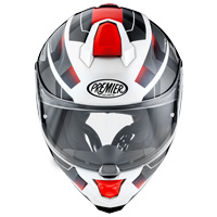 Casco Premier Hyper HP 2 rojo blanco gris - 2