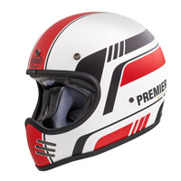 Casque Premier Mx Bl8 Bm Blanc Noir Rouge