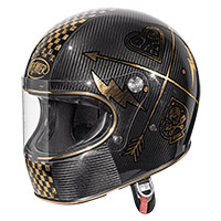 Premier Trophy Carbon Nx Gold Chromed 22.06 Helmet
