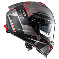 Casco Premier Typhoon BA 17 BM rojo - 3