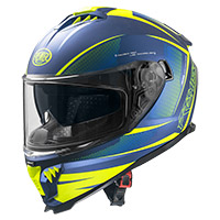 Casque Premier Typhoon Fr 12 Bm Bleu Jaune