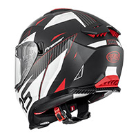 Casque Premier Typhoon FR 2 BM blanc noir rouge - 3