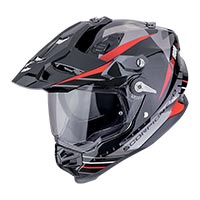 Scorpion Adf-9000 Air Feat Helmet Silver Red