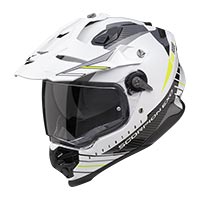 Scorpion Adf-9000 Air Feat Helmet White Yellow