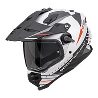 スコーピオン ADF-9000 エア フィート ヘルメット ホワイト レッド
