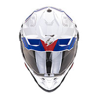 スコーピオン ADF-9000 エア デザート ヘルメット ホワイト ブルー レッド