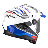 Scorpion Adf-9000 Air Desert Helmet White Blue Red - 3