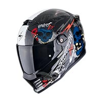 Casco Scorpion Covert Fx Skullz Grigio Rosso