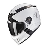 Casco Scorpion Covert FX Gallus negro opaco blanco