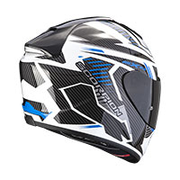 Scorpion EXO 1400 Evo Air Shell blanc bleu - 3