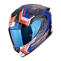 Casco Scorpion Exo 1400 Evo 2 Air Linart Blu Rosso