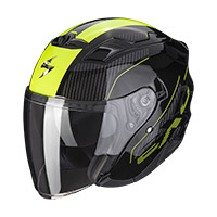 Casco Scorpion Exo 230 Condor negro amarillo