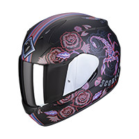 Scorpion Exo 390 Chica 2 Helmet Black Matt Pink Lady