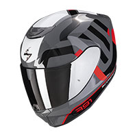 Scorpion EXO 391 Haut Helm schwarz silber gelb