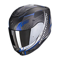 Casque Scorpion Exo 391 Haut Noir Mat Bleu