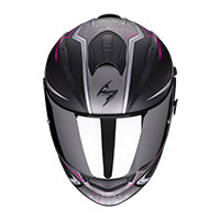 Casco Scorpion Exo 491 Run negro mate rosa - 2