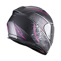 Casco Scorpion Exo 491 Run negro mate rosa - 3