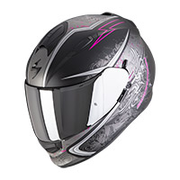 Scorpion Exo 491 Run Helmet Black Matt Pink Lady