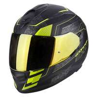 Scorpion Exo-510 Air Galva Nero Opaco Giallo Fluo