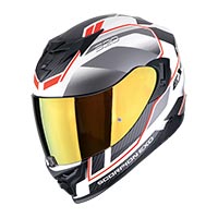 Scorpion Exo 520 Evo Air Lena Argento Rosso Opaco