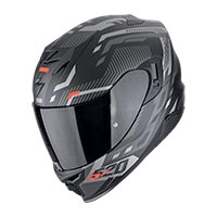 Scorpion Exo 520 Evo Air Ranka Argento Rosso Opaco