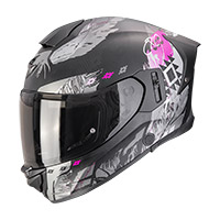 Casco Scorpion Exo 530 Air Hadji Nero Opaco Rosa