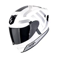 Casco Scorpion Exo 391 Arok Bianco Nero Argento