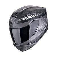 Casco Scorpion Exo 391 Ava Nero Opaco Argento