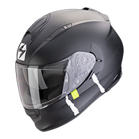 Casco Scorpion Exo 491 Code negro plata mate