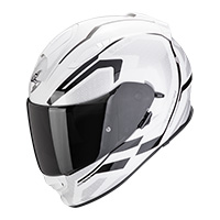 Casco Scorpion Exo 491 Kripta blanco negro