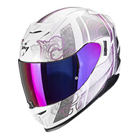 Scorpion EXO 520 Evo Air Fasta plata rosa