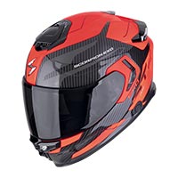 Casco Scorpion Exo-gt Sp Air Flex Neon Rosso