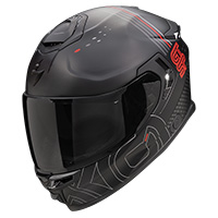 Scorpion Exo-GT Sp Air Techlane ヘルメット ブラック マット レッド