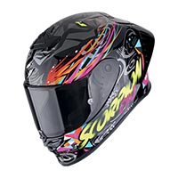Casco Scorpion Exo R1 Evo 2 Air Savage Blu Rosa