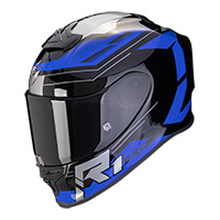 Scorpion Exo R1 Evo Air Blaze Helmet Black Blue
