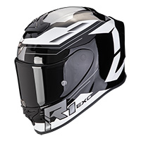 Scorpion Exo R1 Evo Air Blaze Helmet Black White