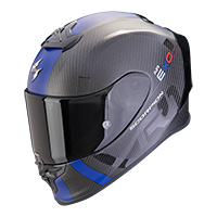 Scorpion EXO R1 EVO Carbon Air MG negro azul opaco