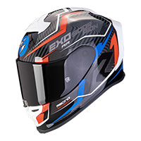 スコーピオン EXO R1 Evo Air Coup ヘルメット レッド ブルー