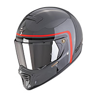 Scorpion Exo Hx1 Nostalgia Helmet Grey Black Red