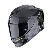 Casco Scorpion Exo R1 Evo Carbon Air Cynergy Giallo